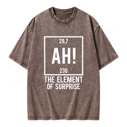 Pagewings Element Of Surprise Unisex Washed T-shirt