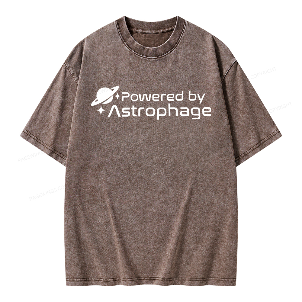 Pagewings Powered By Astrophag Unisex Washed T-shirt