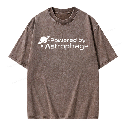Pagewings Powered By Astrophag Unisex Washed T-shirt