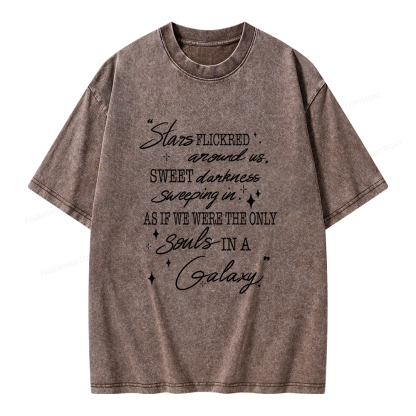 Pagewings Slares Flickred Around Us Unisex Washed T-shirt