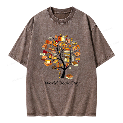 Pagewings World Book Day Unisex Washed T-shirt