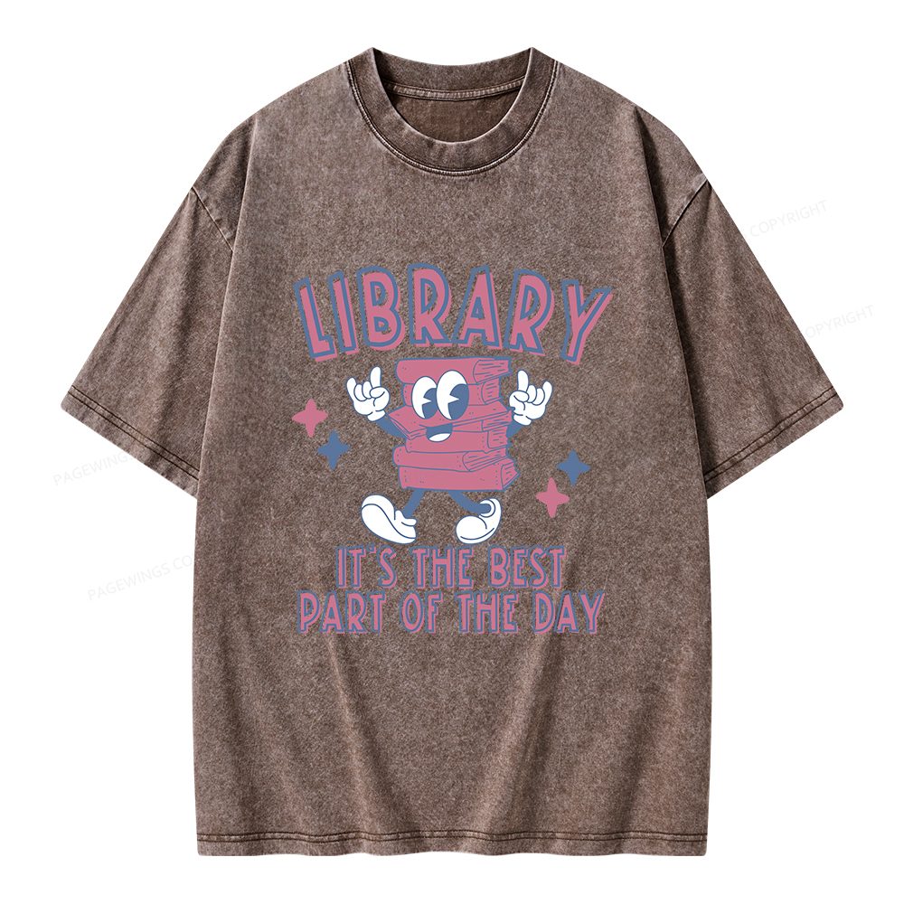 Pagewings It's The Best Part Of The Day Unisex Washed T-shirt