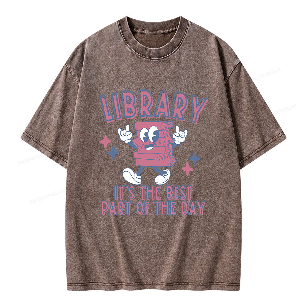 Pagewings It's The Best Part Of The Day Unisex Washed T-shirt