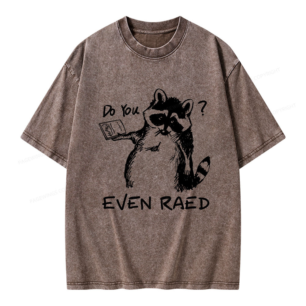Pagewings Do You Even Read Unisex Washed T-shirt