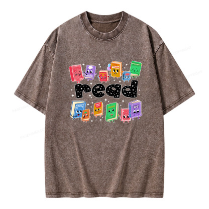 Pagewings Reading Book Unisex Washed T-shirt