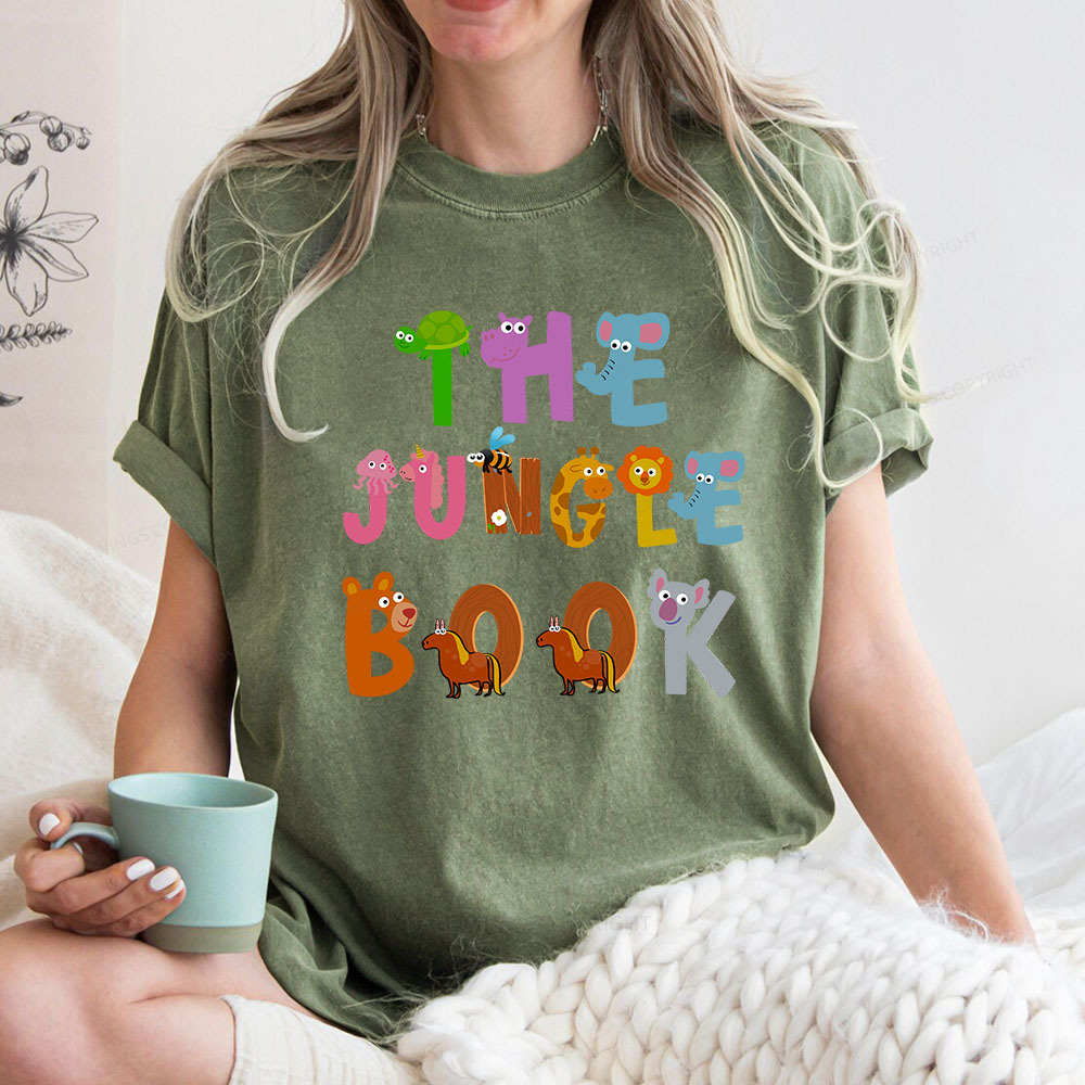 Pagewings THE JUNGLE BOOK T-Shirt Unisex Washed T-shirt