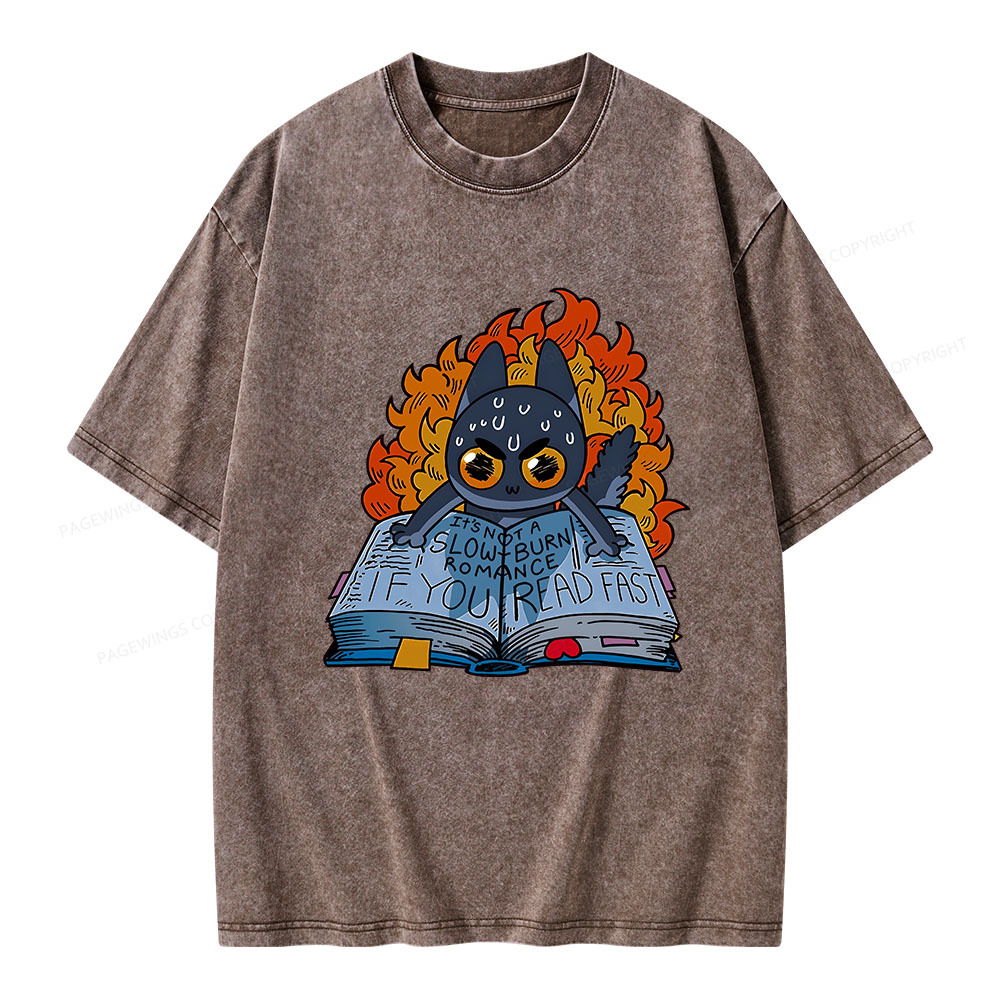 Pagewings If You Read Fast Unisex Washed T-shirt