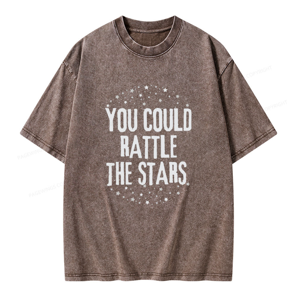 Pagewings You Could Rattle the Stars Unisex Washed T-shirt