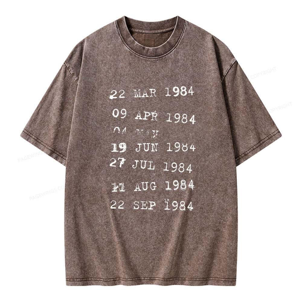 Pagewings Library Stamps Unisex Washed T-shirt