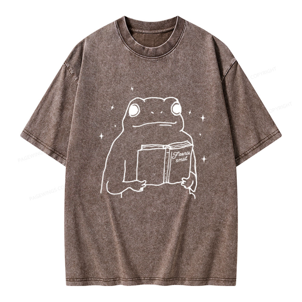 Pagewings Faerie Smut and Frogs Comfort Unisex Washed T-shirt