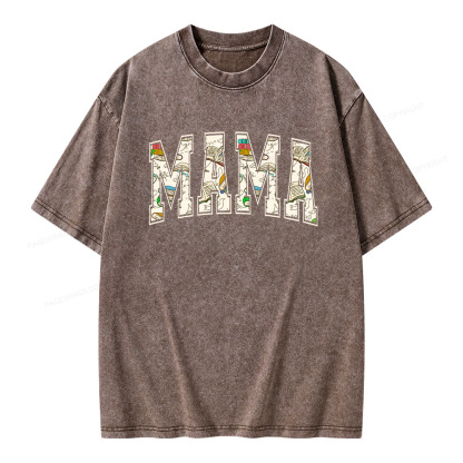 Pagewings About MAMA's Books Unisex Washed T-shirt