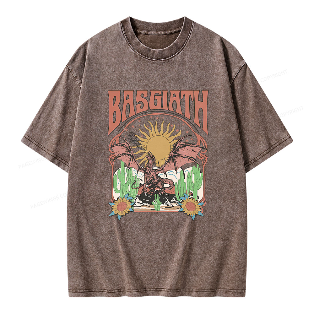 Pagewings Basgiath War College Dragon Rider Unisex Washed T-shirt