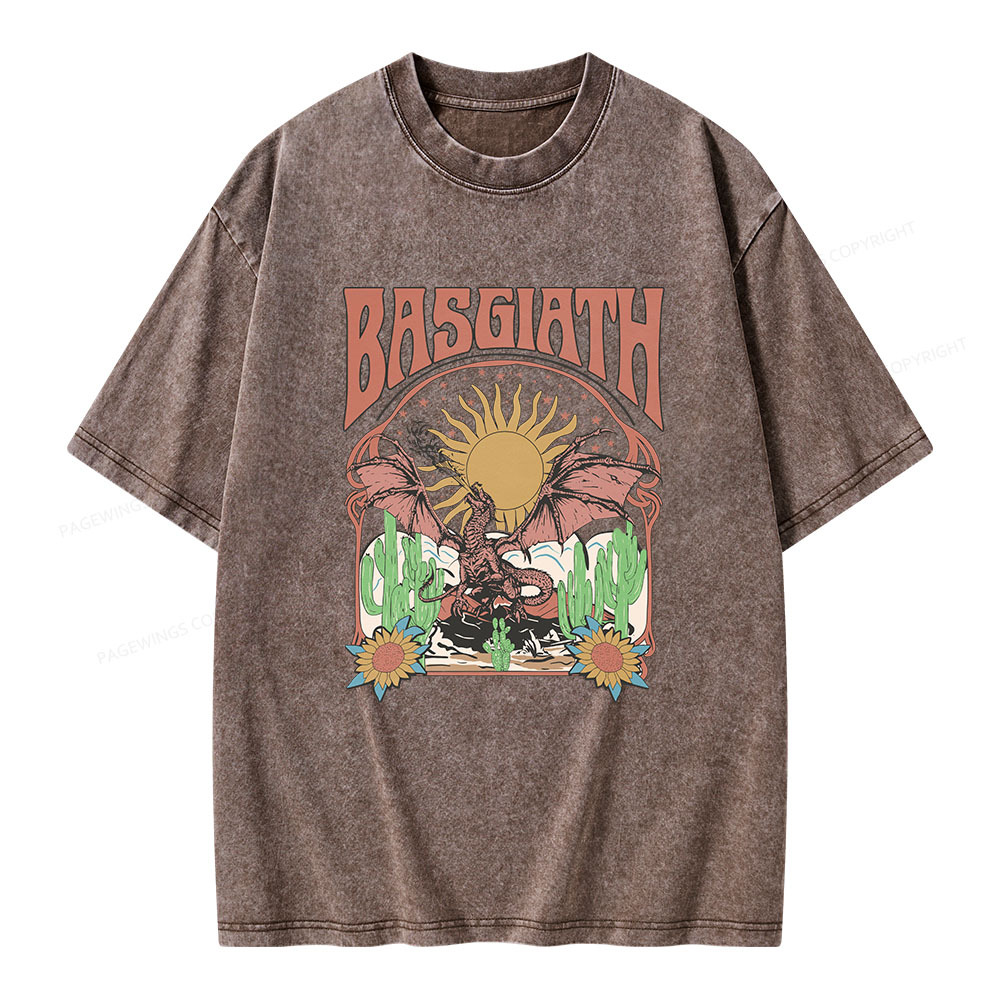 Pagewings Basgiath War College Dragon Rider Unisex Washed T-shirt