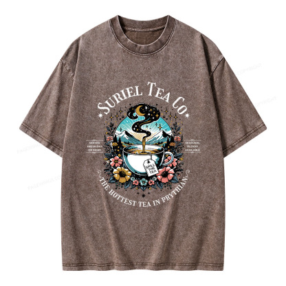 Pagewings Suriel Tea Co Unisex Washed T-shirt
