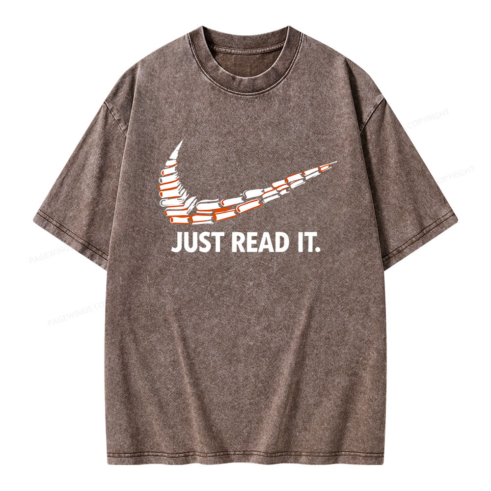 Pagewings Just Read It And Feel Deeply Unisex Washed T-shirt