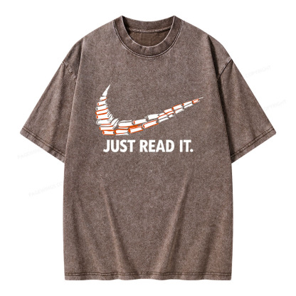 Pagewings Just Read It And Feel Deeply Unisex Washed T-shirt