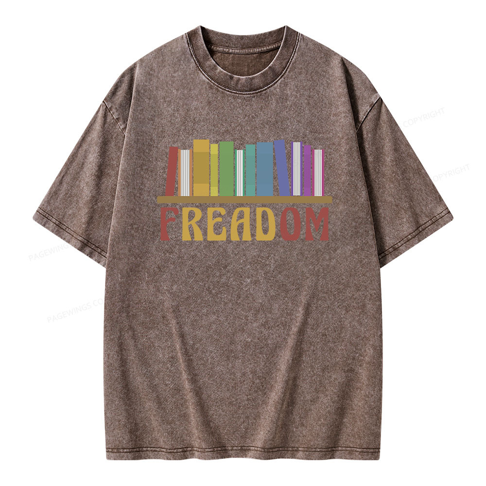 Pagewings Freadom Unisex Washed T-shirt