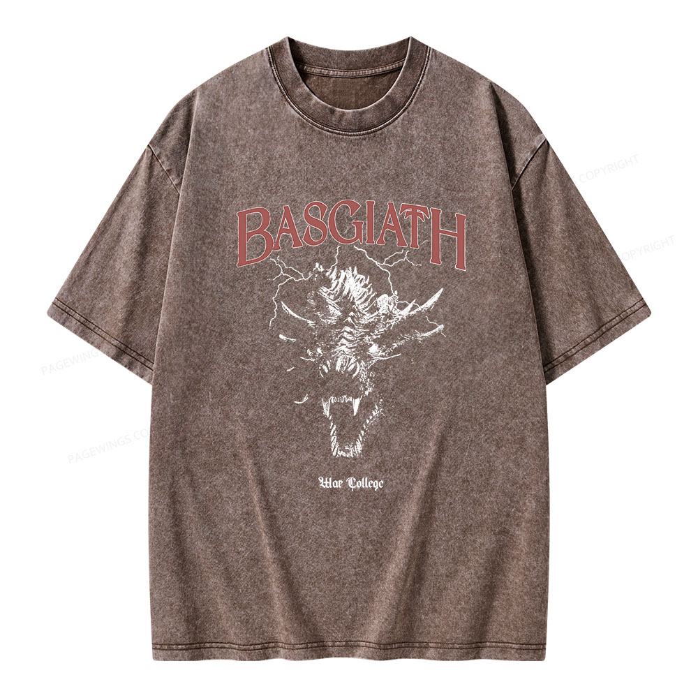 Pagewings Basgiath war college Unisex Washed T-shirt