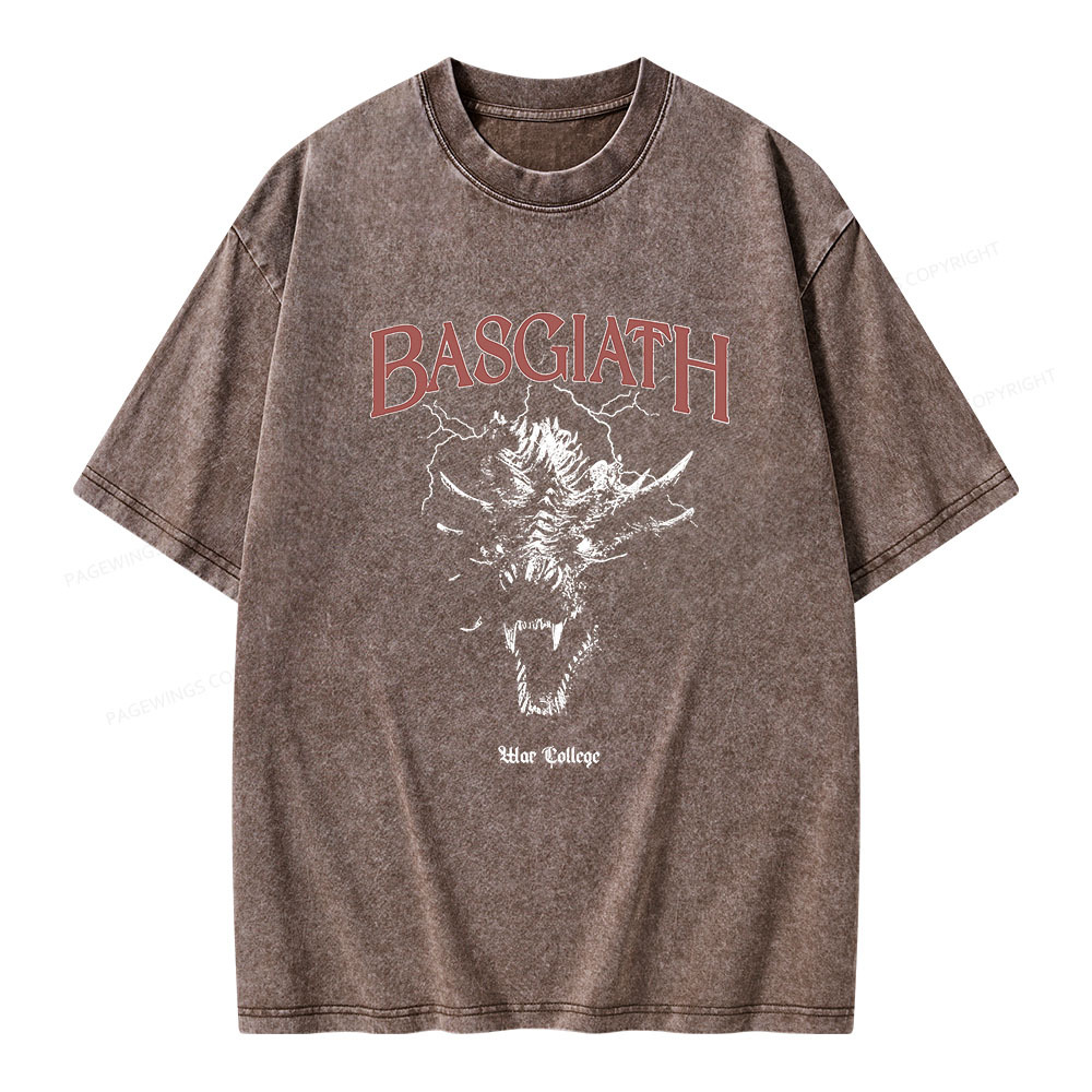 Pagewings Basgiath war college Unisex Washed T-shirt