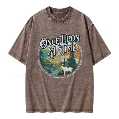 Pagewings Once Upon A Time Unisex Washed T-shirt
