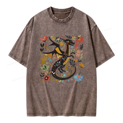 Pagewings Fantasy Reader Unisex Washed T-shirt