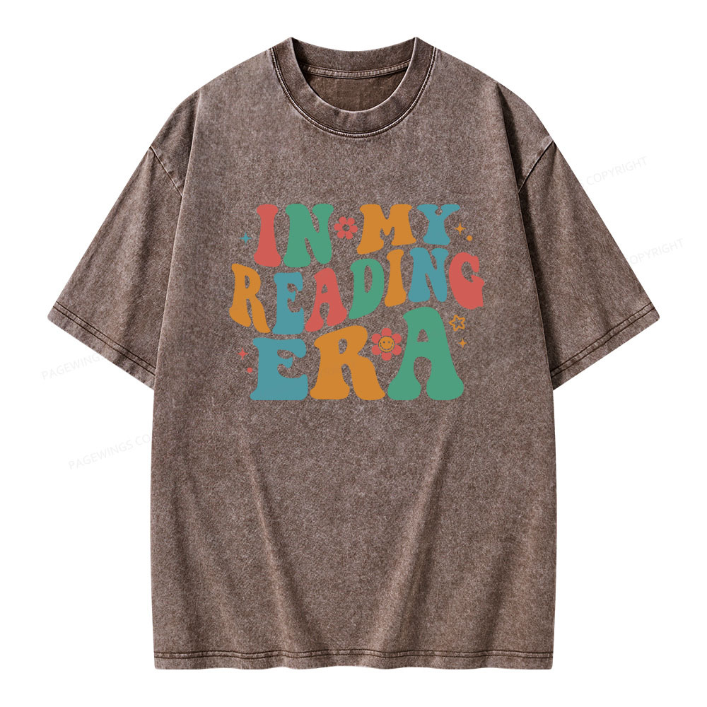 Pagewings In My Reading Era Unisex Washed T-shirt