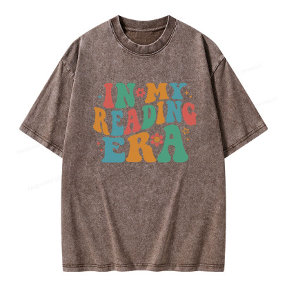 Pagewings In My Reading Era Unisex Washed T-shirt