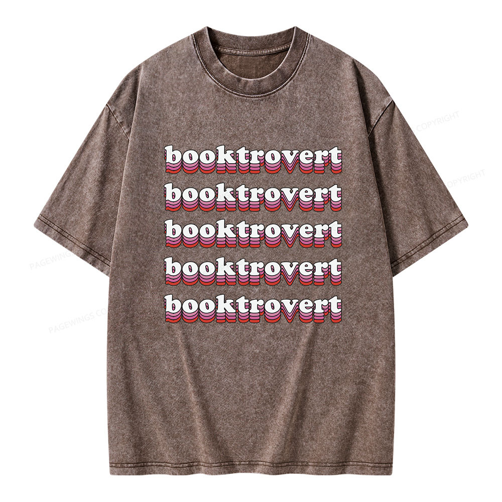 Pagewings Booktrovert Unisex Washed T-shirt
