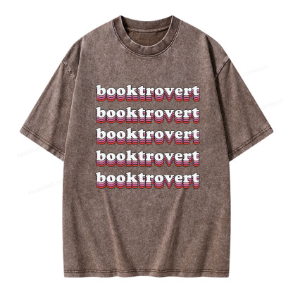 Pagewings Booktrovert Unisex Washed T-shirt