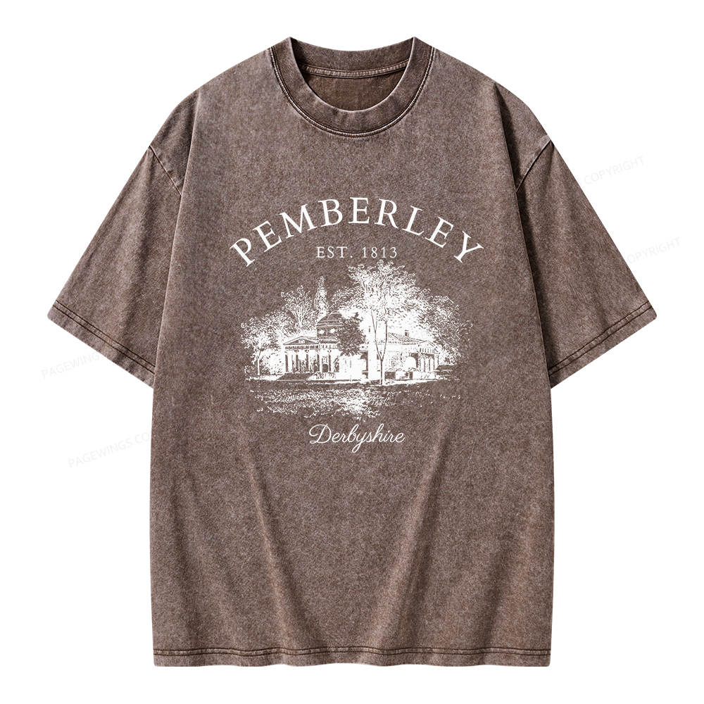 Pagewings Pride and Prejudice Unisex Washed T-shirt