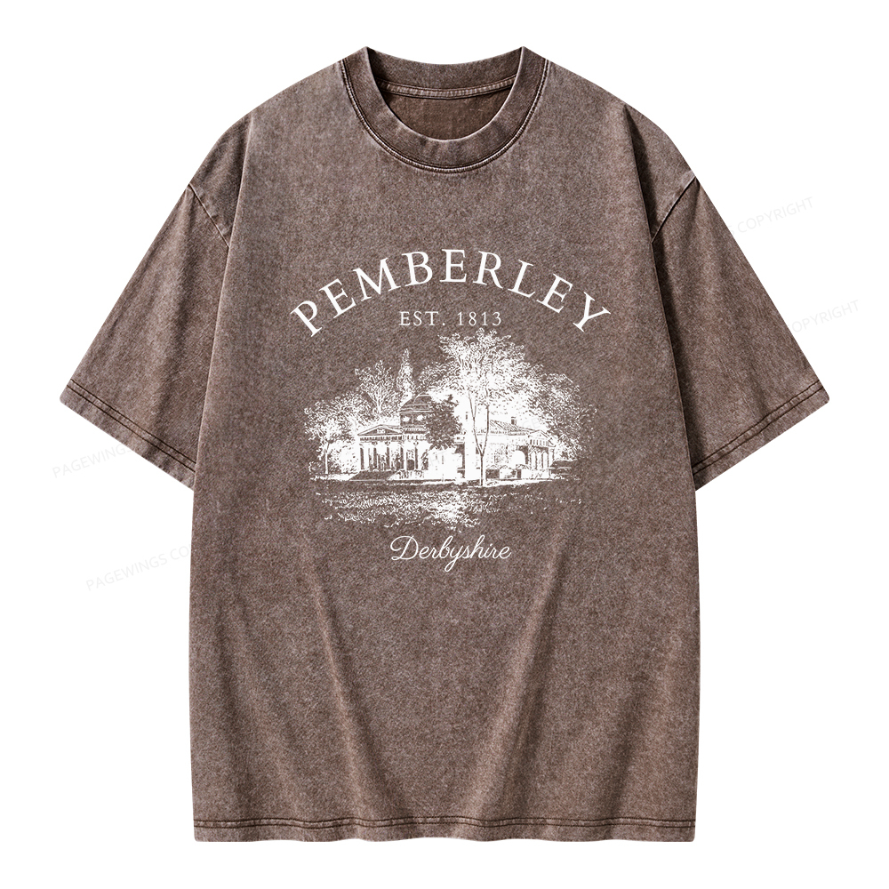 Pagewings Pride and Prejudice Unisex Washed T-shirt