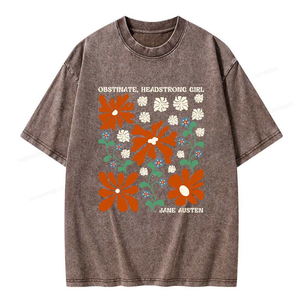 Pagewings Obstinate Headstrong Girl Unisex Washed T-shirt