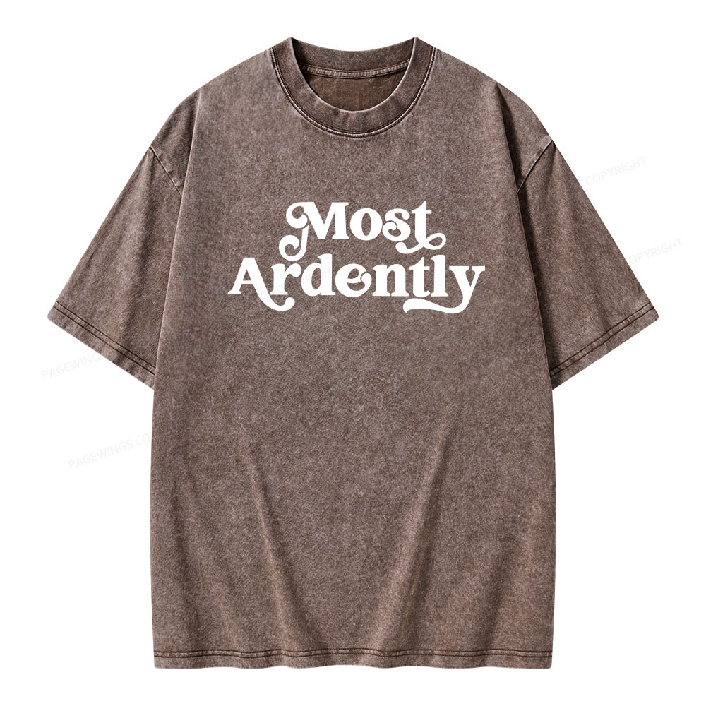 Pagewings Most Ardently Unisex Washed T-shirt