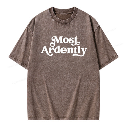 Pagewings Most Ardently Unisex Washed T-shirt