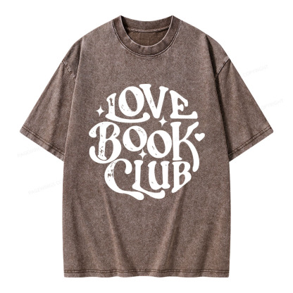 Pagewings Love Book Club Unisex Washed T-shirt