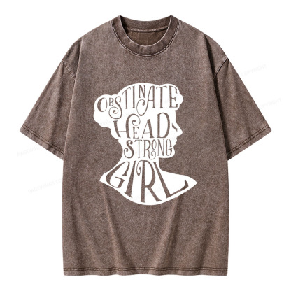 Pagewings Obstinate, Headstrong Girl  Unisex Washed T-shirt