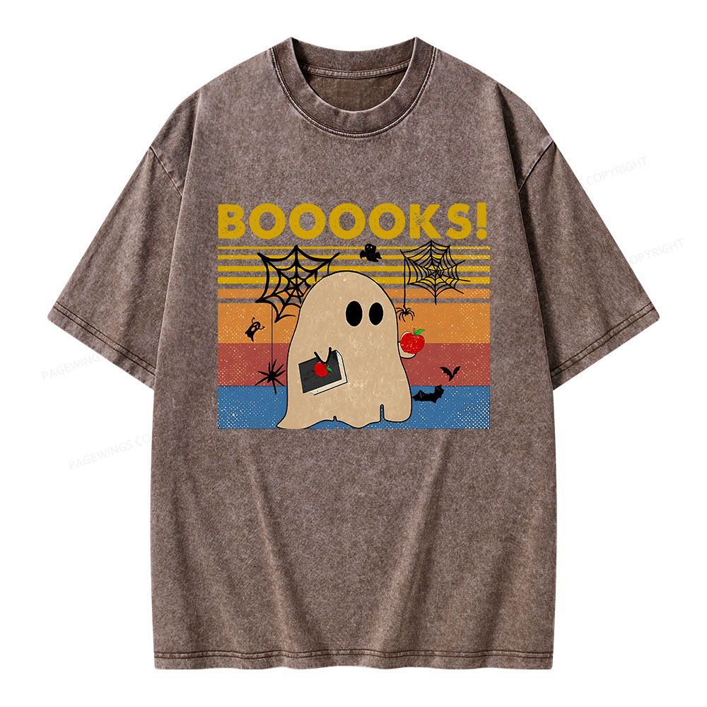 Pagewings Booooks Unisex Washed T-shirt