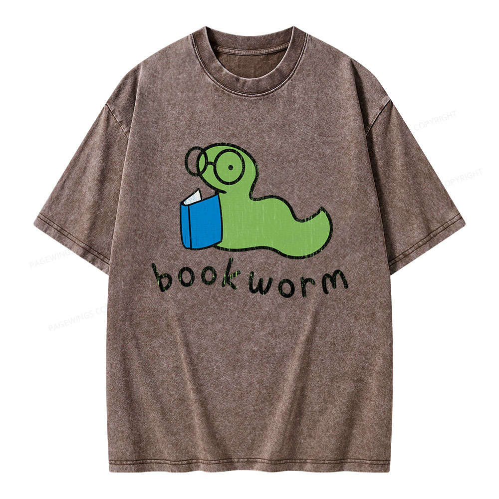 Pagewings Bookworm Unisex Washed T-shirt