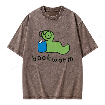 Pagewings Bookworm Unisex Washed T-shirt