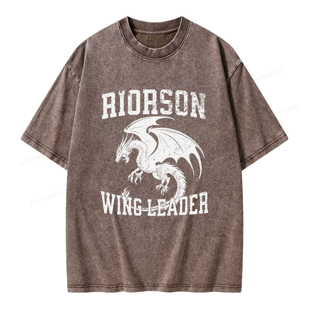 Pagewings Riorson Wing-Leader Unisex Washed T-shirt