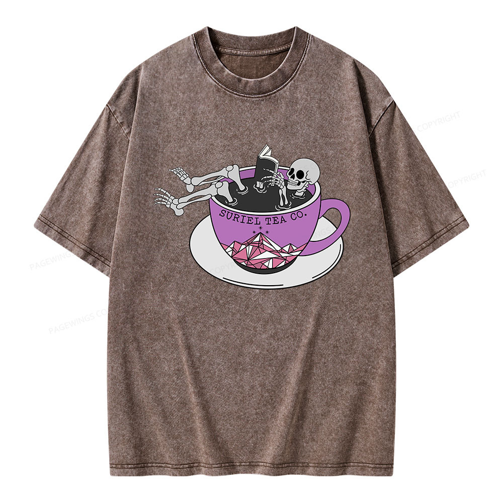 Pagewings Suriel Tea Co Unisex Washed T-shirt