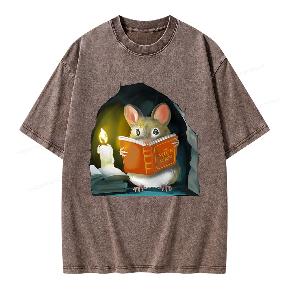 Pagewings Of Mice And Men Unisex Washed T-shirt