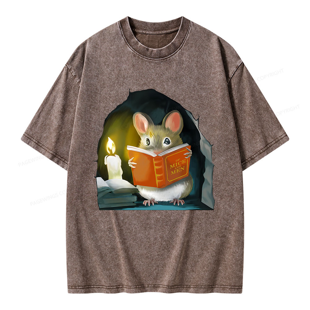 Pagewings Of Mice And Men Unisex Washed T-shirt