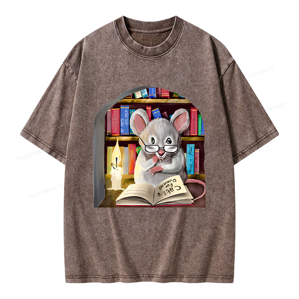 Pagewings Cats For Dummies Unisex Washed T-shirt