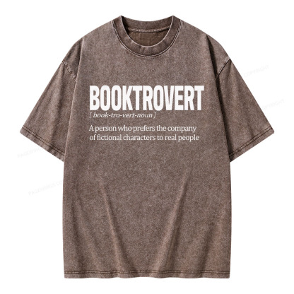 Pagewings Booktrovert Unisex Washed T-shirt