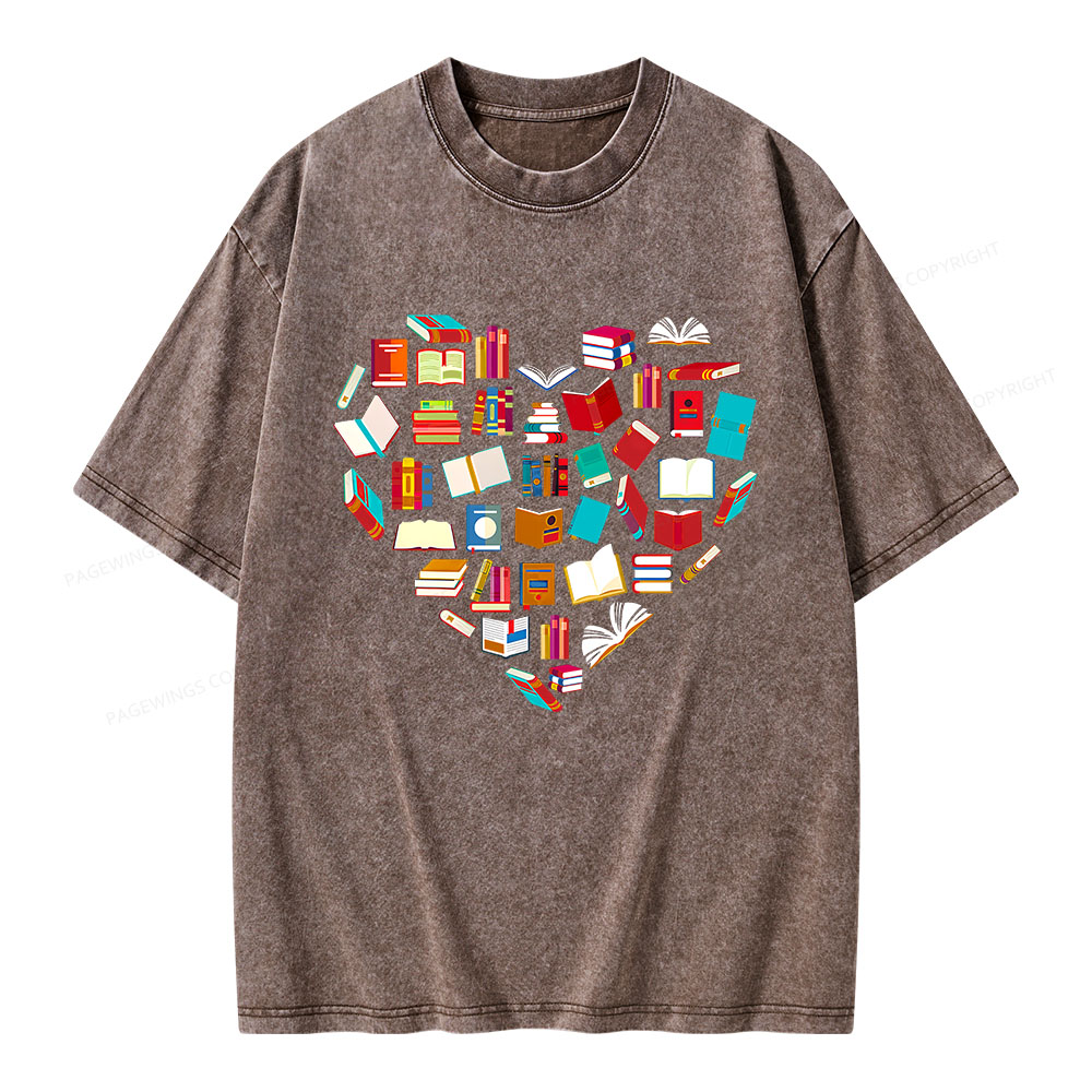Pagewings Book Lover Unisex Washed T-shirt