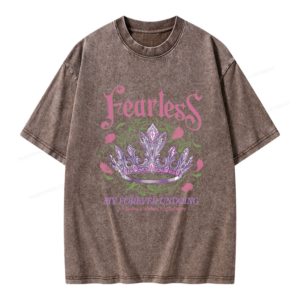 Pagewings Fearless Bookish Unisex Washed T-shirt