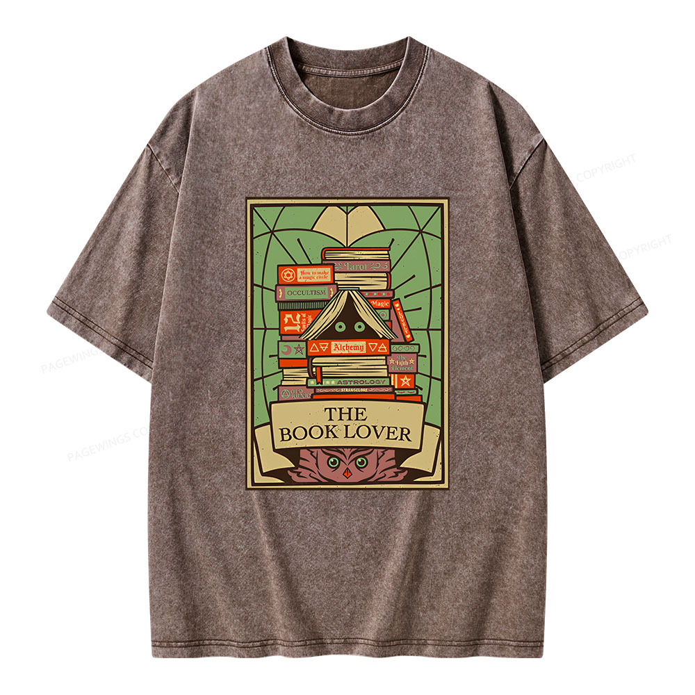 Pagewings The Book Lover Unisex Washed T-shirt