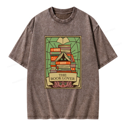 Pagewings The Book Lover Unisex Washed T-shirt