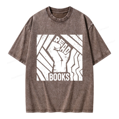 Pagewings Read Books Unisex Washed T-shirt